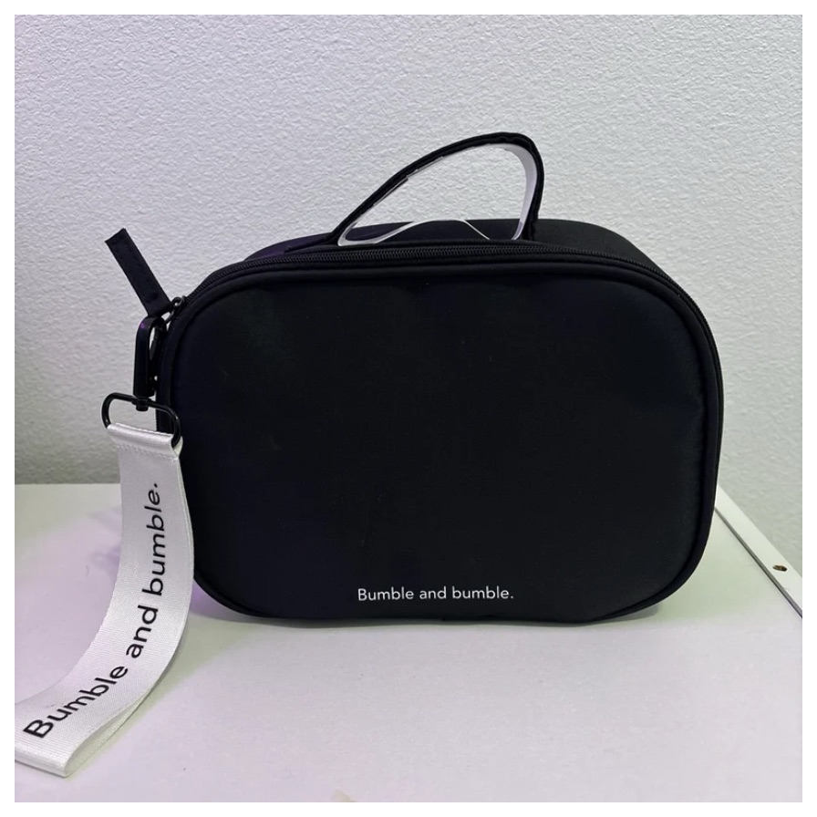 Bumble And Bumble Black Cosmetic Bag  Detachable Wristband Key Fob